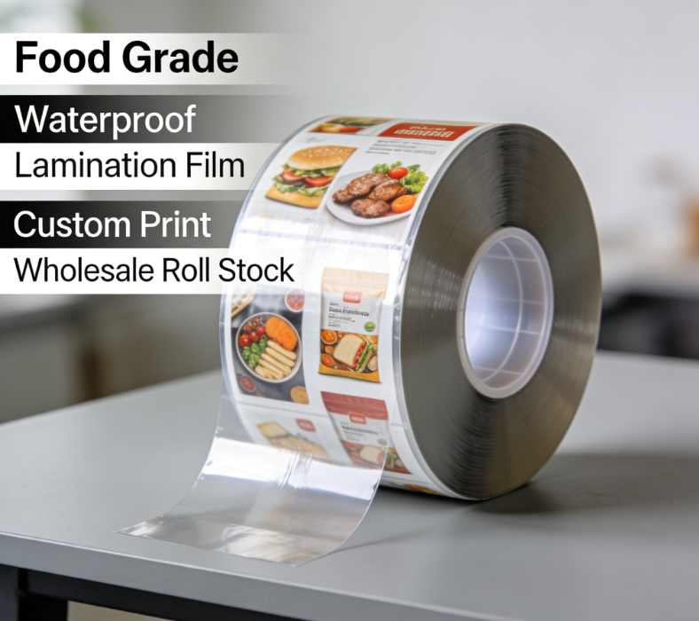 Food Grade BOPP lamineringsfilmrol op maat bedrukte flexibele verpakkingsfilm